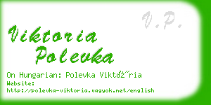 viktoria polevka business card